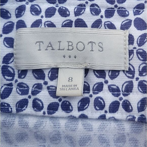 Talbots blue and white coastal colored skirt size 8 - Picture 2 of 6